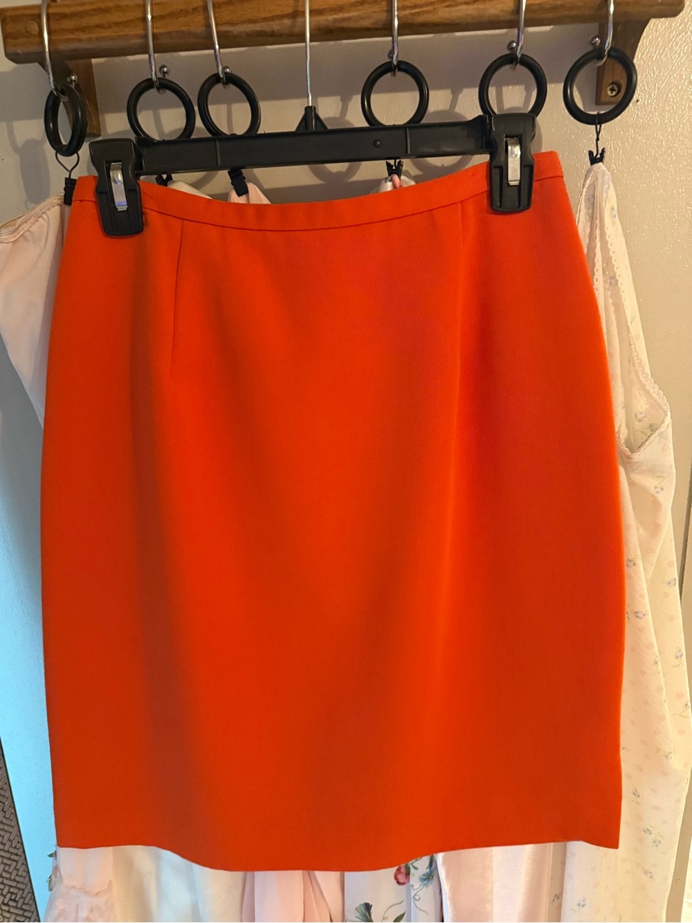 Michele Bright Orange Pencil Skirt